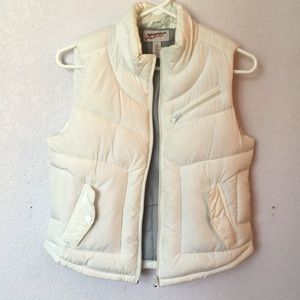 White Winter Puffy Vest
